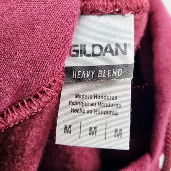 Kanye West GRADUATION Themed Dropout Bear Mascot Maroon Red Hoodie Men's Size M - Picture 6 of 8